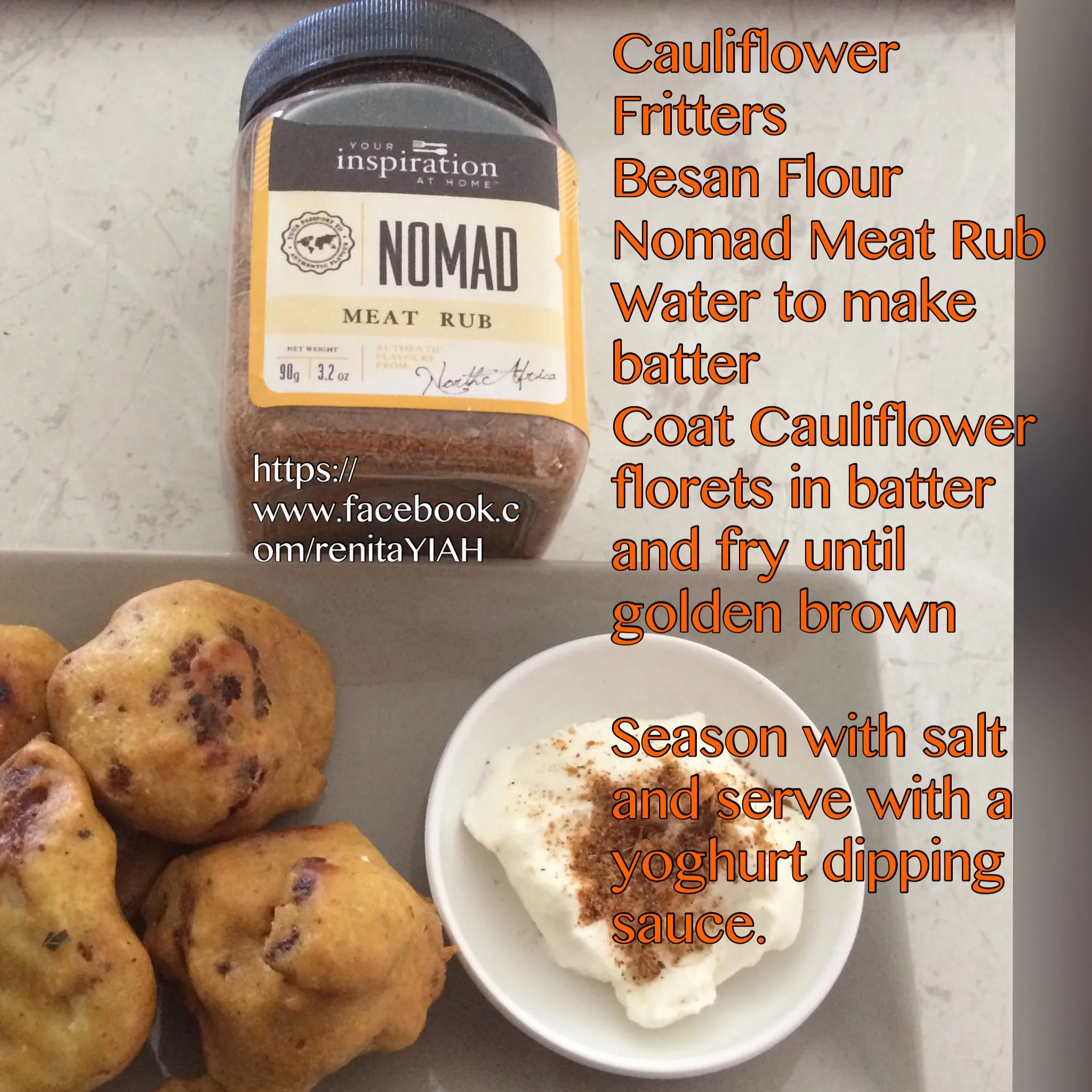 Cauliflower Fritters